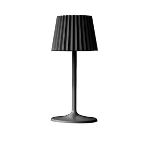 Lámpara de mesa LED inalámbrica h30cm abby black