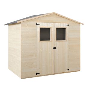 Caseta de madera jardín 6,2 m2 wasabi suelo incluido - fabricada en españa