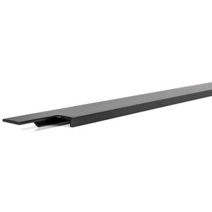 Tirador embutir linear negro cepillado largo 697