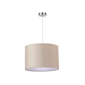 CoLGante chanza 1xE27 cromo/beige regx30x30 cm