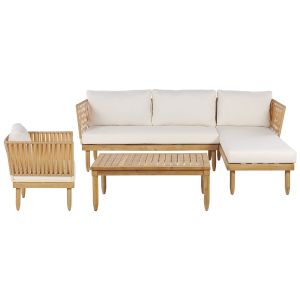 Conjunto de jardín blanco crema cremona