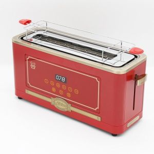 Tostadora - kaiser - t 4000 rojo - retro - 6 niveles de tostado - función d