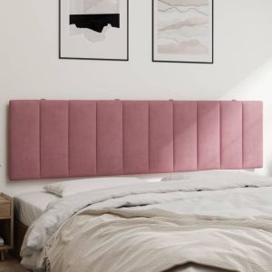 Cabecero de cama acolchado terciopelo rosa 180 cm eso8782