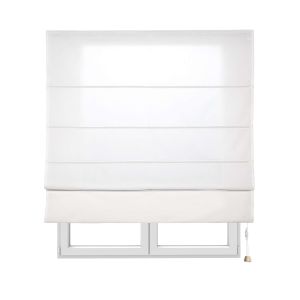 Estor plegable con varillas, estor traslúcido liso crudo, 105 x 250cm