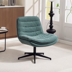 Silla de escritorio sin brazos 65,5 cm poliéster verde