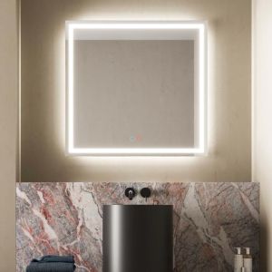 LEDimex - espejo 80x80cm LED retroiluminado antivaho
