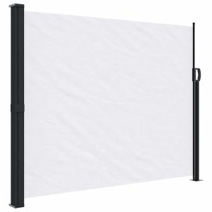 vidaXL toldo lateral retráctil blanco 160x500 cm