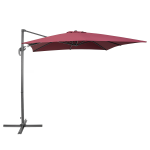Sombrilla lateral 250 cm monza borgoña
