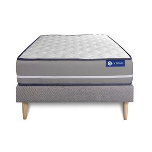 Pack colchón actilatex pur 80x200cm + somier, látex y espuma viscoelástica,
