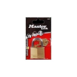 Candado de latón macizo de 40 mm marca master lock con arco de 6 mm - uso u