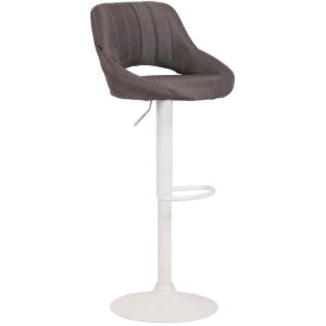 Taburete de bar elegante - tela gris - 85-105,5 cm