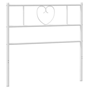 vidaXL cabecero de metal blanco 75 cm