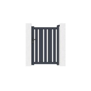 Puerta regulable ancho 1m veymont h.140cm aluminio gris