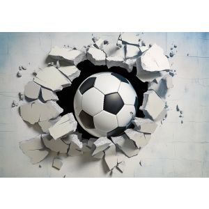 Papel pintado infantil fútbol 3d 250x175 fotomurales niño tnt