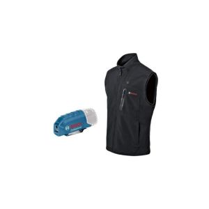 Chaqueta calefactable Bosch professional ghv 12+18v xa talla s, sin batería