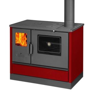 Balkan energy - estufa de leña con horno y placa - burdeos - 7,9 kw
