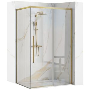 Rea cabina de ducha solar gold brush 120x90, 118,5x89x195 cm