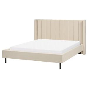 Cama bouclé villette 160 x 200 cm beige