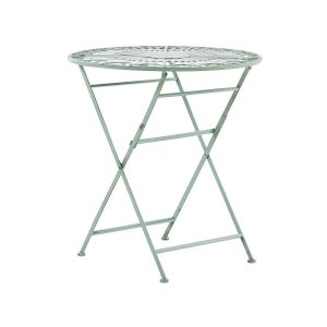 Mesa de balcón trento 70 cm 70 cm metal verde claro