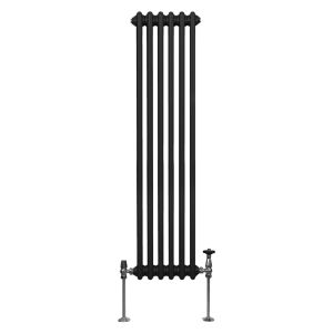 Radiador tradicional vertical de 2 columnas - 1500x 292mm - negro