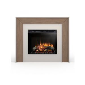 Zuni - chimenea eléctrica  con calefacción LED  28" cachemira / roble