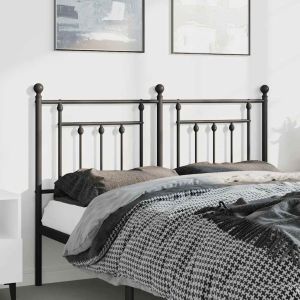 Cabecero de metal negro 135 cm qweo6894