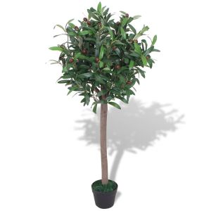 Árbol de laurel artificial con macetero verde 120 cm eerf6487
