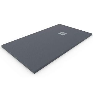 Plato de ducha resina extraplano. Gris grafito ral: 7015 80x190cm