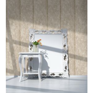 Papel pintado tnt textura cemento raya dorado