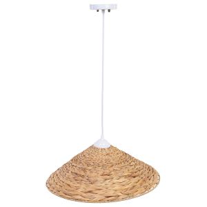 Lámpara de techo de fibra de jacinto  d44x14h cm