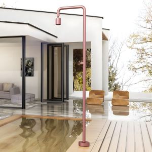 Imex - ducha piscina exterior acero s.316 para rosa serie pool