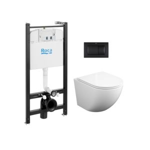 Roca active negro mate + wc kp round smart 52 tornado