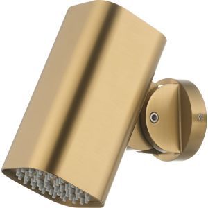 Rociador cuadrado 8x8cm tube para ducha empotrada oro cepillado [ imex® ]