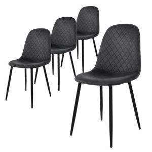 Juego de 4 sillas de comedor silla de cocina sillas de salón silla tapiza