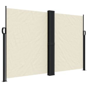 vidaXL toldo lateral retráctil crema 160x600 cm