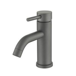 Valaz grifo de lavabo monomando redondo gun metal