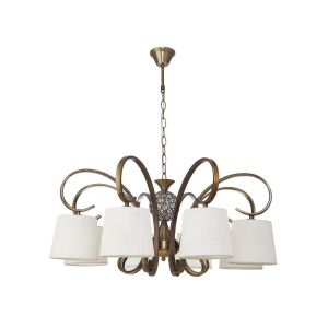 Bogota chandelier 8xe14 leather