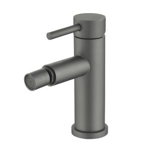 Valaz grifo de bidet monomando redondo gun metal