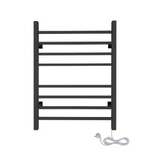 Calentador de toallas 8 barras 150w 80x60cm negro