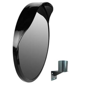 Ferretelix® espejo convexo exterior 45 cm con visera y soporte de pared | s