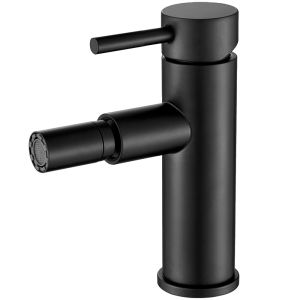 Valaz grifo de bidet monomando redondo negro mate