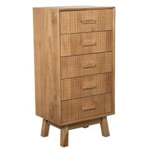 Sifonier madera natural 5 caj ones pino de nueva zelanda