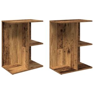 Casa lúmina - set  de 2 mesita de noche madera madeira  46,5 x 29 x 61 cm