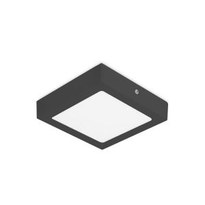 Forlight downlight LED eficiente para techo, 120x120 mm, acabado negro opa