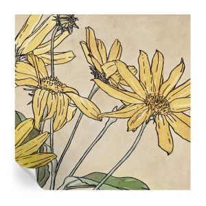 Murales autoadhesivos flores de acuarela 250x250 tulup