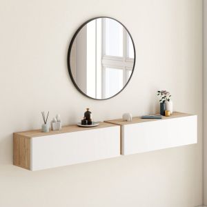 Consolas suspendidas bicolor - lote de 2 - 60 cm