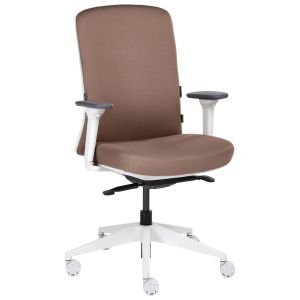 Silla de oficina kamilon tela marrón