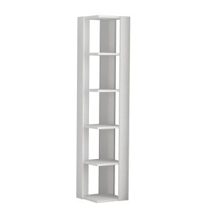 Estantería de madera <<nati>> - 32 x 32 x 161 cm - blanca