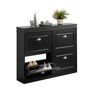 Zapatero con 4 puertas fsr79-sch sobuy