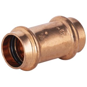 Conector de cobre de prensar unión igual ø22
